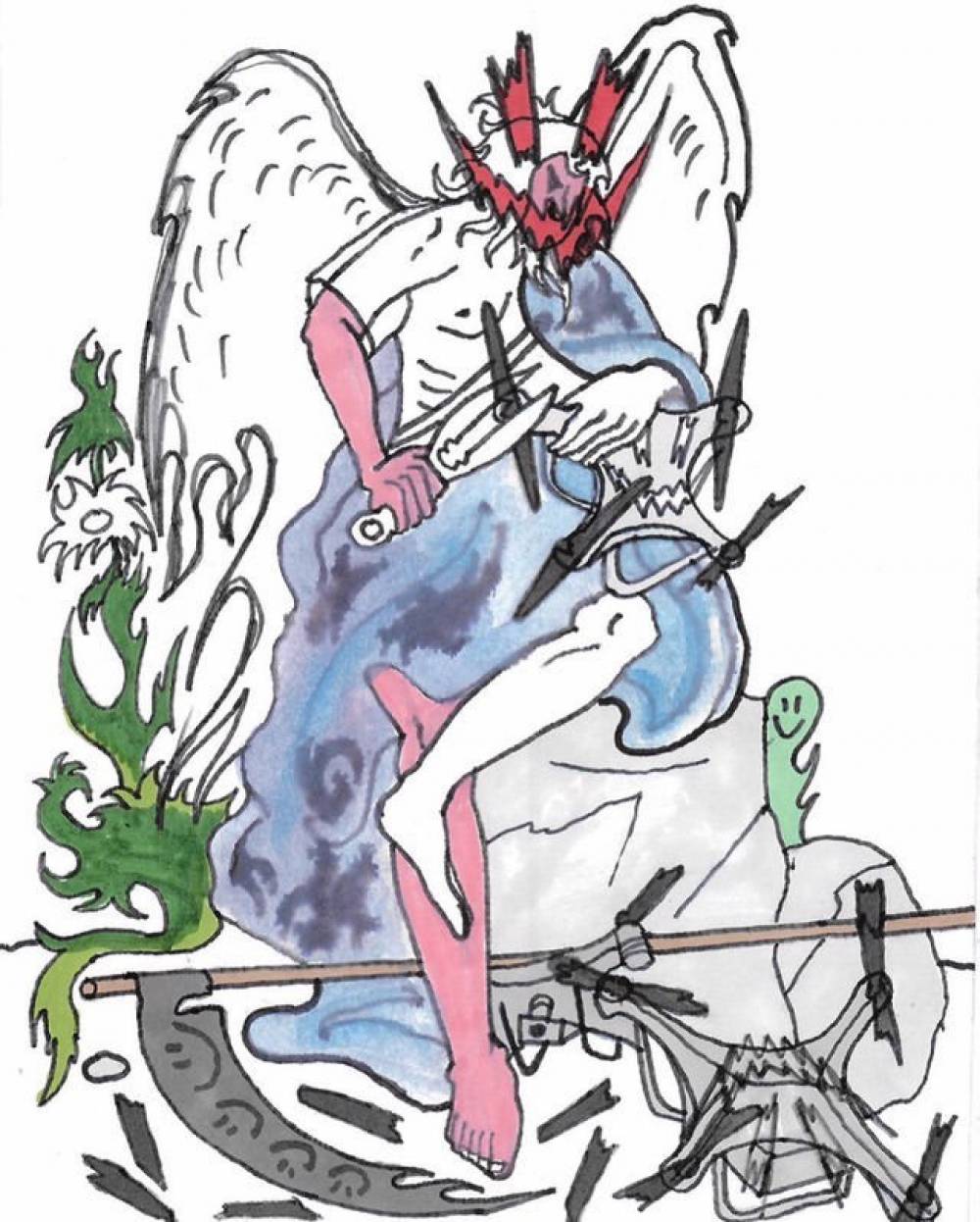 художник Владимир Карташов - Сатурн обрезающий крылья Амуру 1