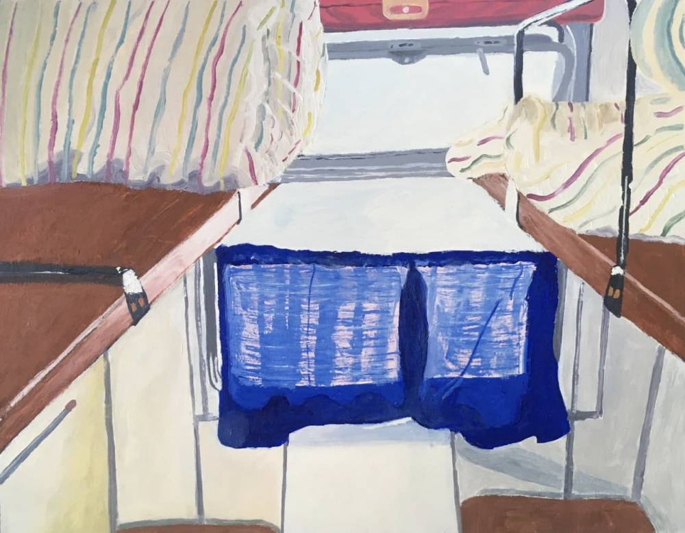 художник Антон Яковлев - Плацкарт