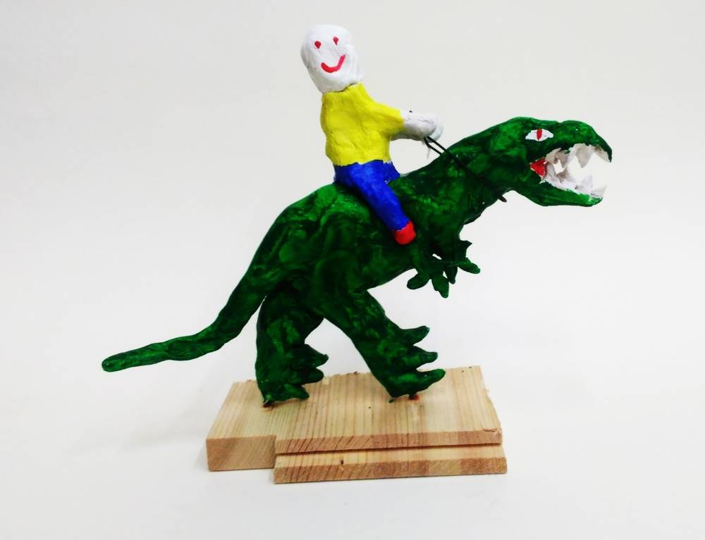 художник Лёха Г. - Чувак на динозавре