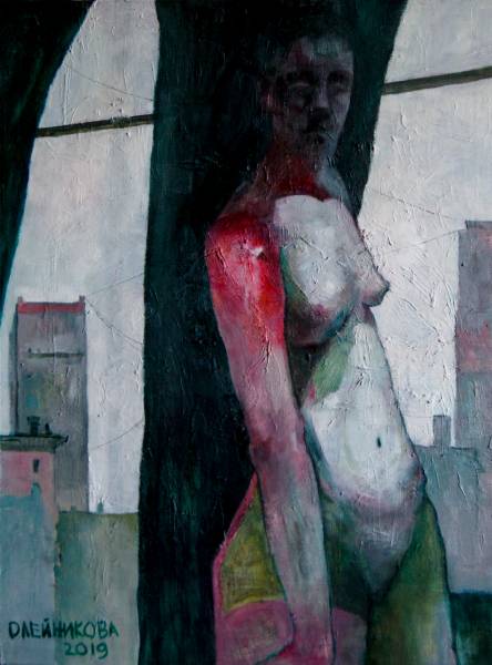 художник Олейникова Лера - картина Обожженное плечо - наив,модернизм,наивное искусство - - Не указан -