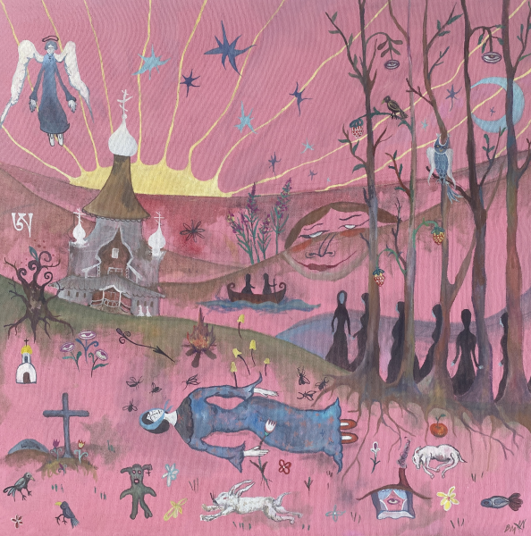 художник Маркова Виктория - картина Воскресение - символизм,сюрреализм,наивное искусство - - Не указан -