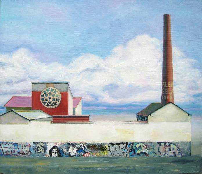 художник Малинина Юлия - картина Сейчас дует тёплый ветер - - Не указан - - industrial landscape