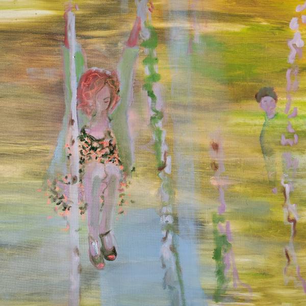 художник Прадес Надежда - картина Качели - импрессионизм,фигуративная живопись - - Не указан -