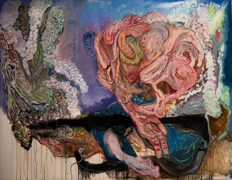 художник Kozhaev Ildar - картина Нагрузка на мягкую кожу - абстрактный экспрессионизм,абстракция - - Не указан -