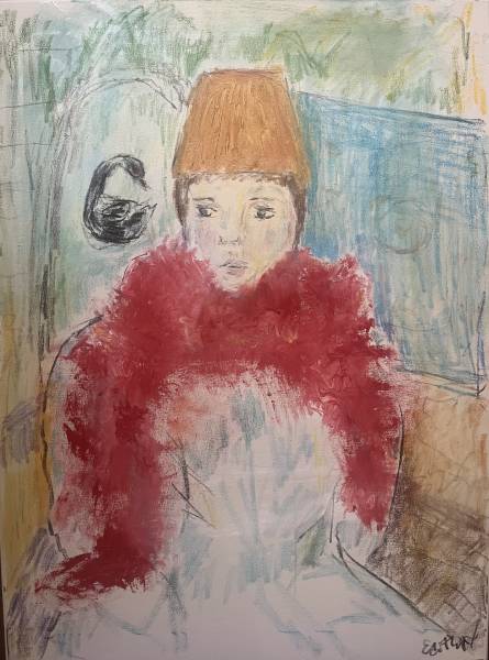 художник Нестеренко Эдит - картина Сон - наив,наивное искусство,романтизм,ипрессионизм - - Не указан -