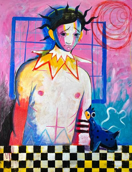художник Филимонов Дмитрий - картина Нормальный человек в ненормальном мире - сюрреализм - - Не указан -