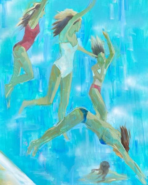 художник Баранова Маргарита - картина Прыжок в море - реализм - - Не указан -