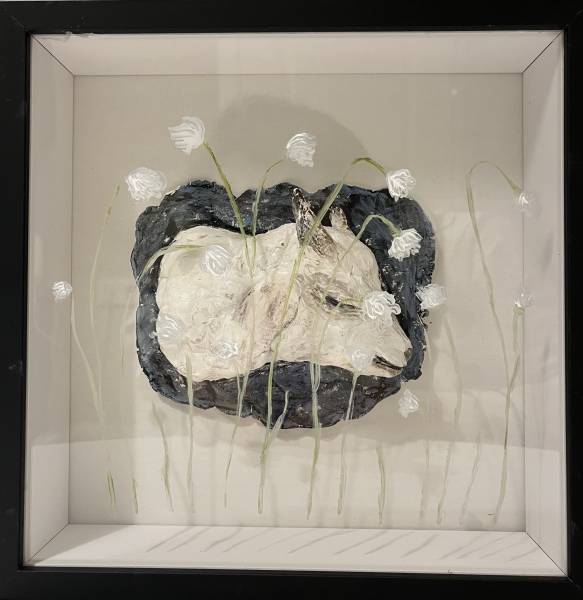 художник Nesterenko Edith - картина Агнец божий свят - наив,символизм,наивное искусство,романтизм - - Не указан -