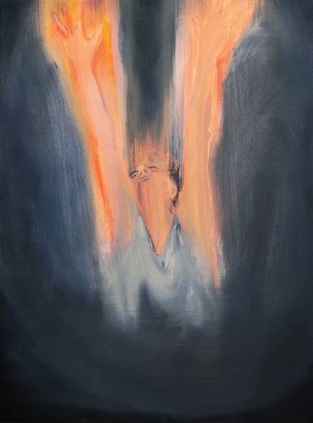 художник Прадес Надежда - картина Где-то среди ночи - импрессионизм,фигуративная живопись - - Не указан -