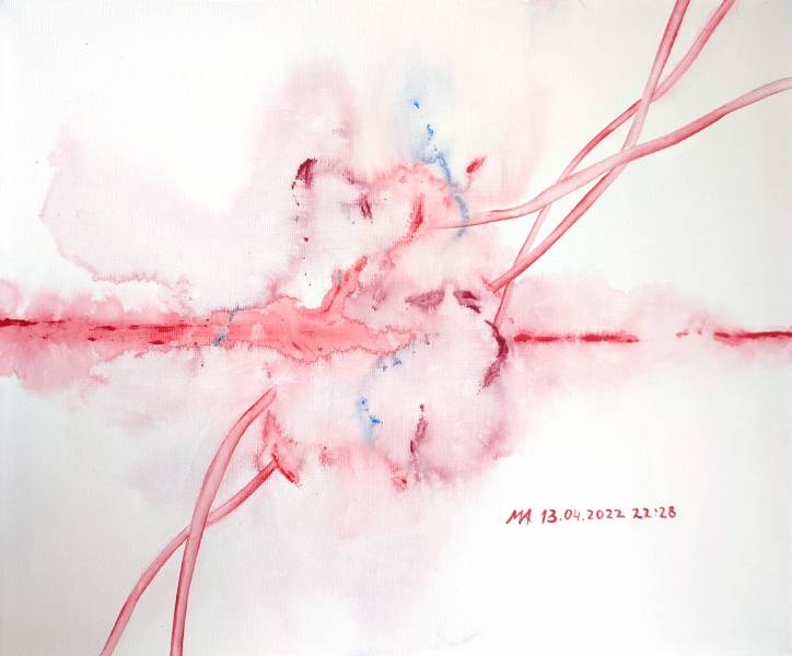 художник Мелконян Асмик - картина Пульсация на ощупь. 13.04.2022,19, 37 - абстракция - - Не указан -
