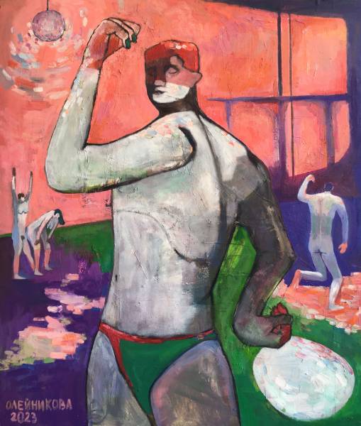 художник Oleynikova Lera - картина Дискотека 2 - наив,модернизм,наивное искусство - - Не указан -