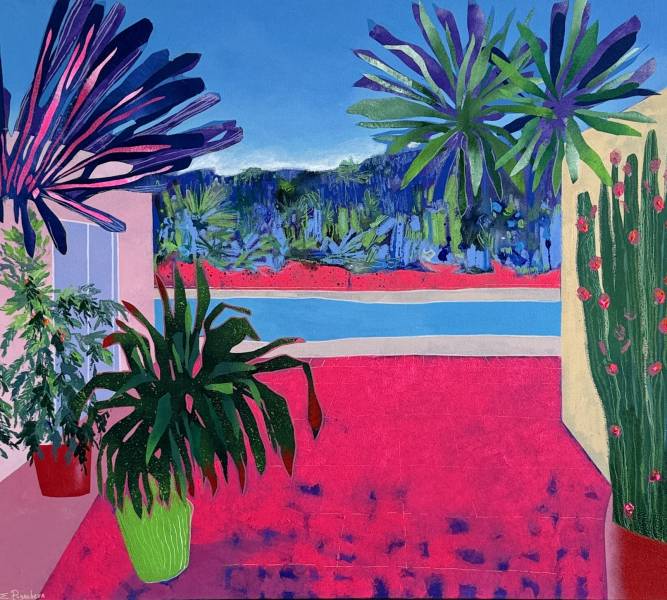 художник Pugacheva Elizaveta - картина Коворкинг - наив,модернизм,наивное искусство - - Не указан -