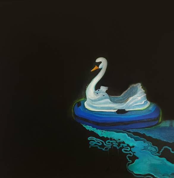 художник Елисеева Ольга - картина Черный лебедь - символизм,модернизм,ипрессионизм - - Не указан -