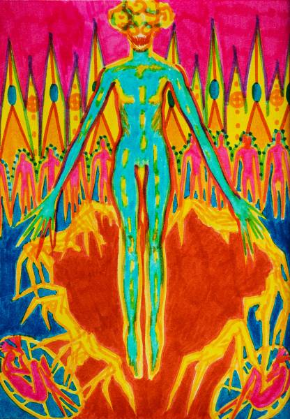 художник Krivozubova Yulia - картина Из серии: THE BABIES - экспрессионизм,неоэкспрессионизм - - Не указан -