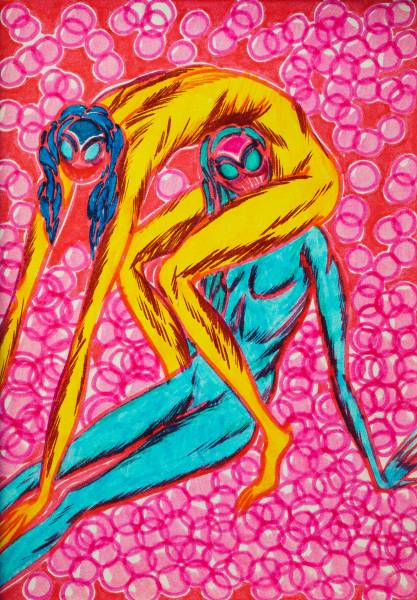 художник Krivozubova Yulia - картина Из серии: THE FUNNIES - экспрессионизм,неоэкспрессионизм - - Не указан -