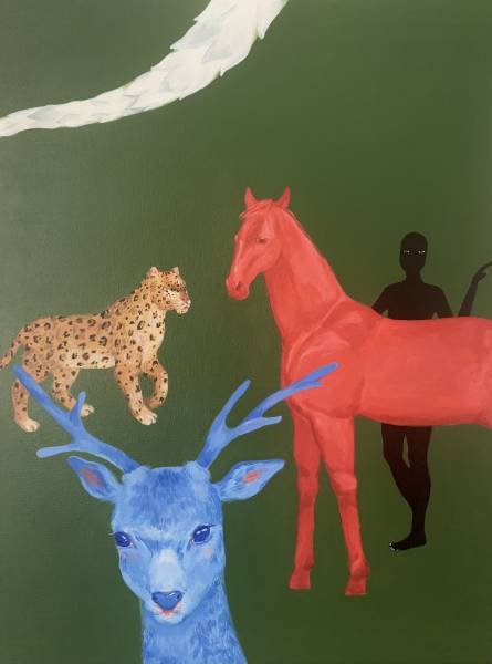 художник Cherepanova Maria - картина Они - наив,модернизм,наивное искусство - - Не указан -