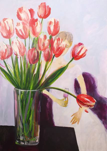 художник Степанова Юлия - картина Тюльпаны - - Не указан - - - Не указан -