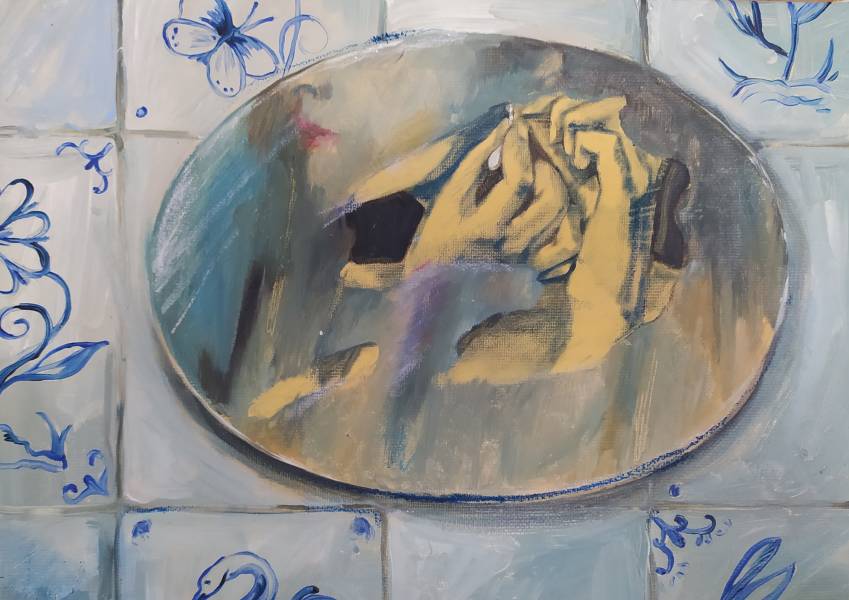 художник Степанова Юлия - картина В ванной - - Не указан - - - Не указан -