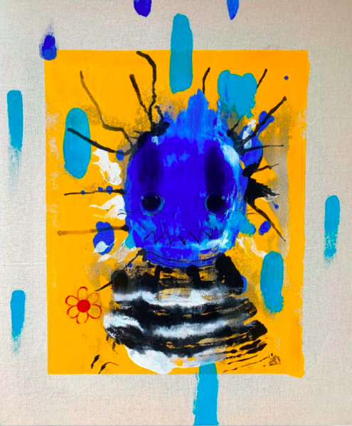 художник Филимонов Дмитрий - картина Синий таракан - сюрреализм - - Не указан -
