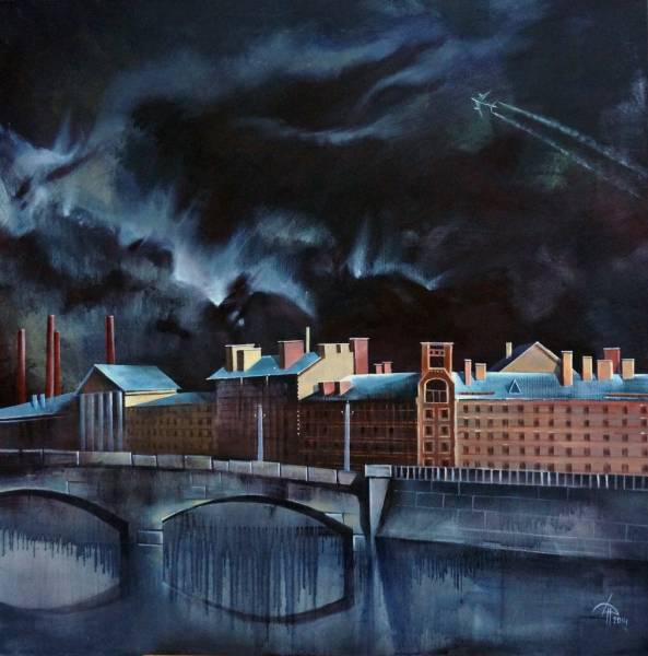 художник Хёртнагль Динара - картина Река Фонтанас - реализм - - Не указан -