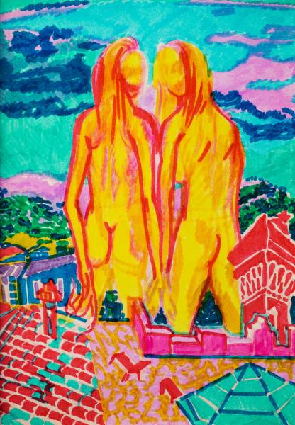 художник Кривозубова Юлия - картина Из серии: THE FUNNIES - экспрессионизм,неоэкспрессионизм - - Не указан -