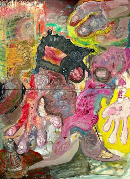 художник Kozhaev Ildar - картина Кибер-любовь, диптих - абстрактный экспрессионизм,абстракция - - Не указан -