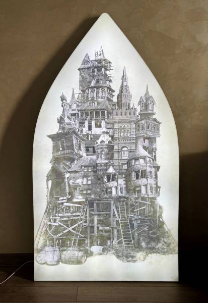 художник Flamm Marion - картина Осколки - символизм,романтизм,неорусское,декоративное - - Не указан -