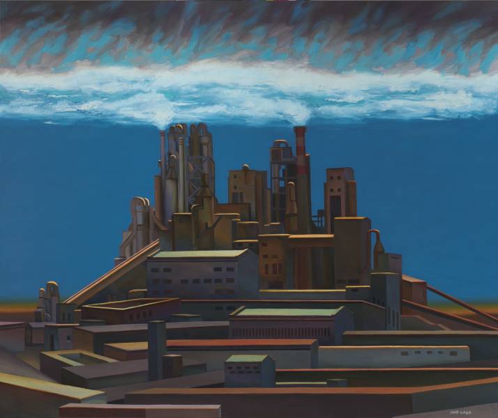 художник Малинина Юлия - картина Брутальный завод - - Не указан - - индустриальный пейзаж