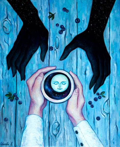 художник Горохова Лиана - картина Черничный король - сюрреализм,магический реализм - - Не указан -