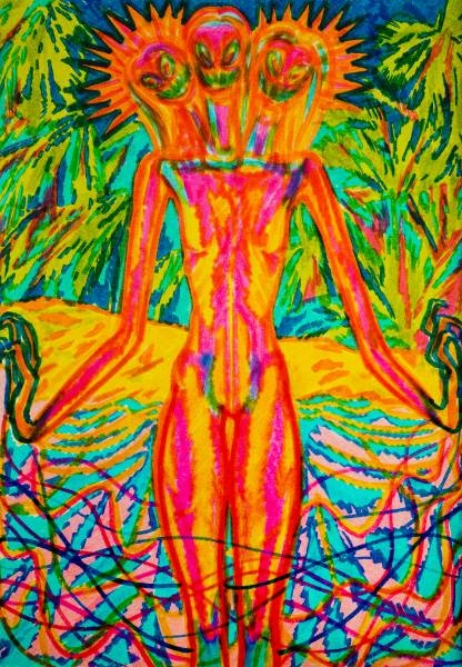 художник Krivozubova Yulia - картина Из серии: THE FUNNIES - экспрессионизм,неоэкспрессионизм - - Не указан -