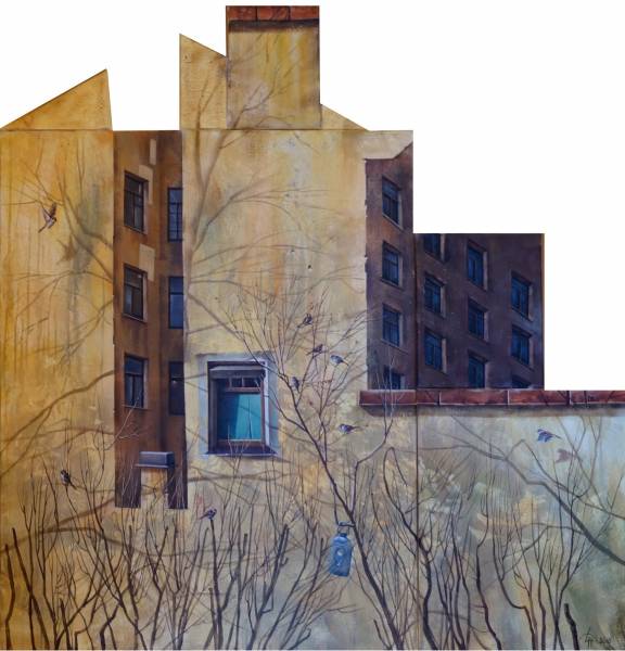 художник Хёртнагль Динара - картина № 3 из серии Декорации - реализм - городской пейзаж