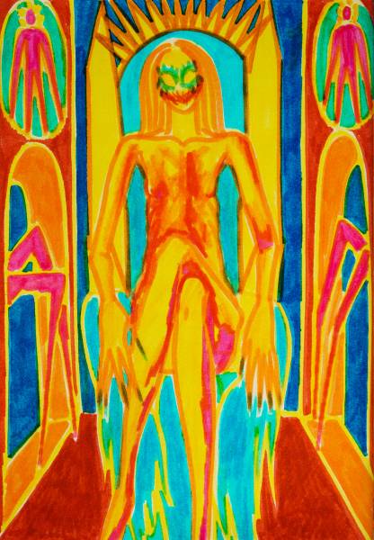 художник Krivozubova Yulia - картина Из серии: THE BABIES - экспрессионизм,неоэкспрессионизм - - Не указан -