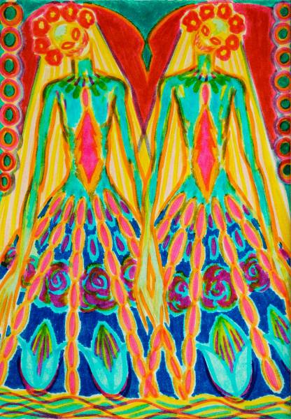 художник Krivozubova Yulia - картина Из серии: THE BABIES - экспрессионизм,неоэкспрессионизм - - Не указан -