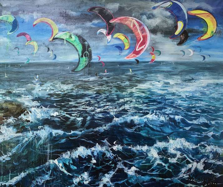 художник Баранова Маргарита - картина Кайт, серфинг - реализм - - Не указан -