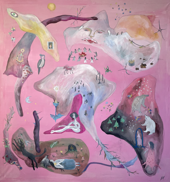 художник Маркова Виктория - картина СОН О ШАМАНКЕ - символизм,сюрреализм,наивное искусство - - Не указан -