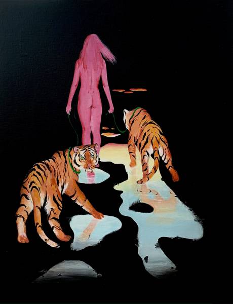 художник Черепанова Мария - картина Прогулка вечером по району - современный реализм - - Не указан -