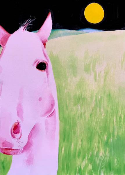 художник Черепанова Мария - картина Розовая лошадь - сюрреализм - - Не указан -