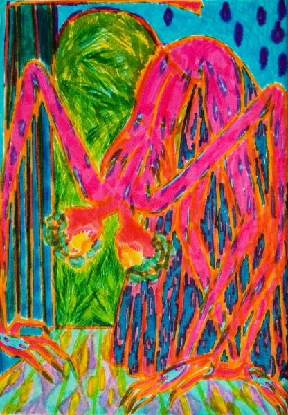 художник Krivozubova Yulia - картина Из серии: THE BABIES - экспрессионизм,неоэкспрессионизм - - Не указан -