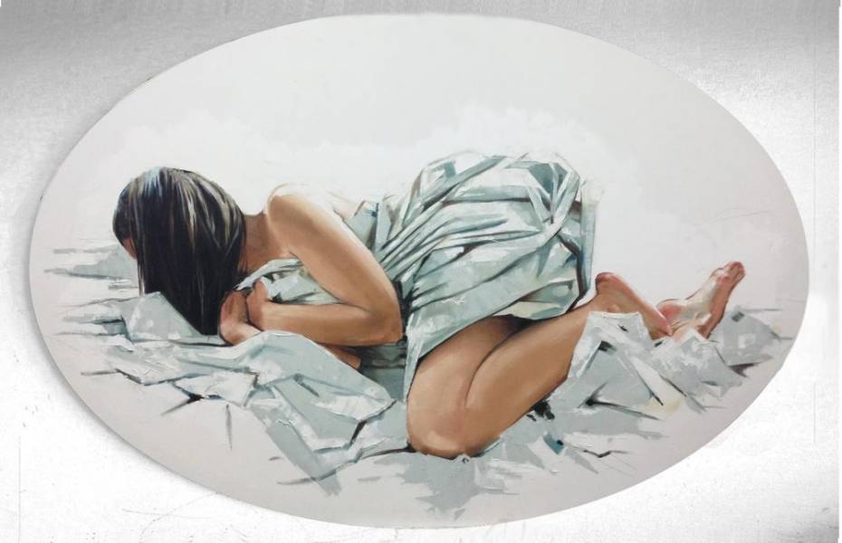 художник Красная Анна - картина Обнаженная в кровати