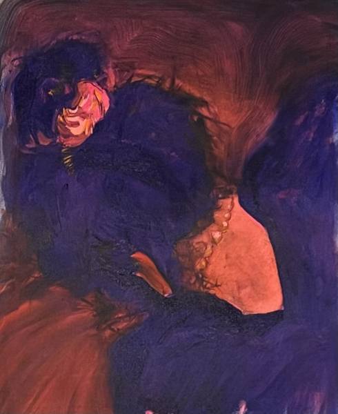 художник Куликова Вера - картина Ты заснула?