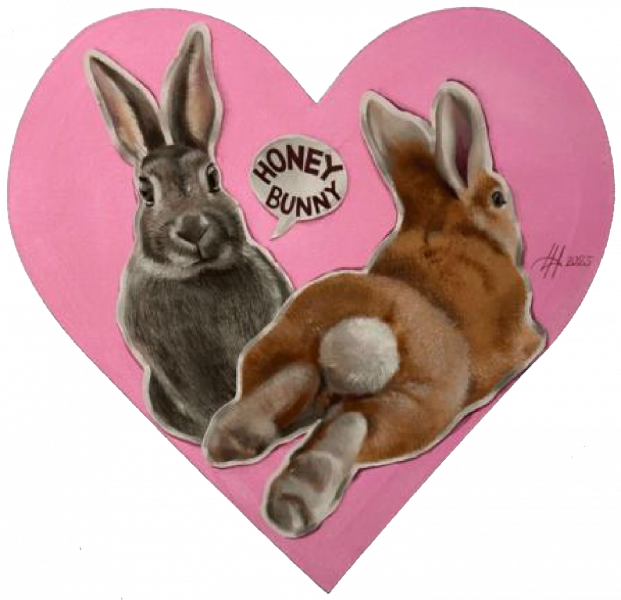 художник Хёртнагль Динара - картина Honey bunny