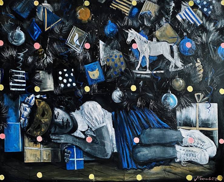 художник Баранова Маргарита - картина Сон о белом единороге