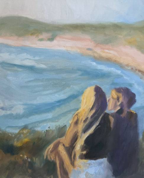 художник Prades Nadya - картина На берегу