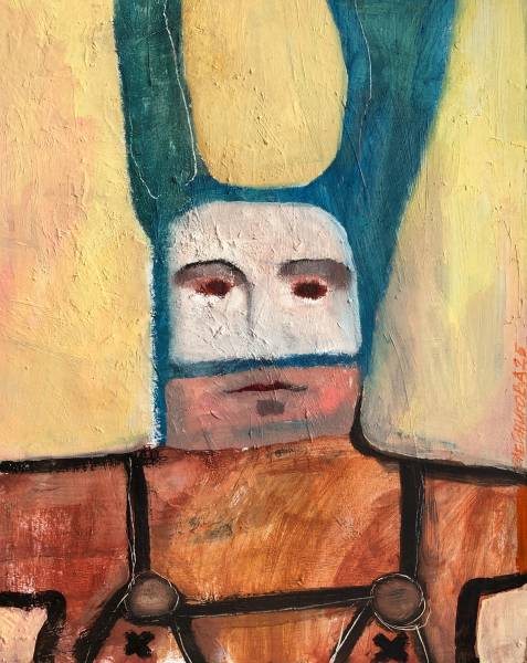 художник Oleynikova Lera - картина Портрет-маска. Заяц4