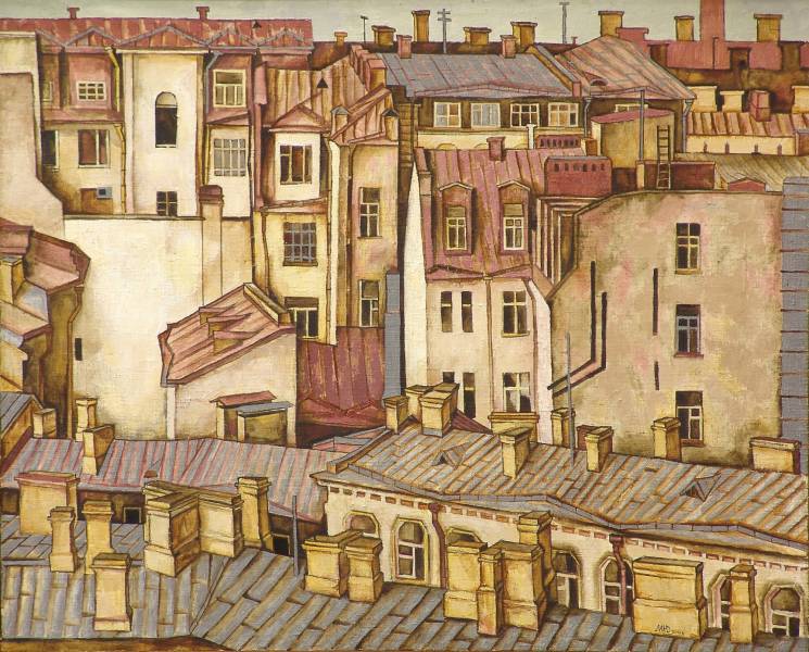 художник Малинина Юлия - картина Старый город