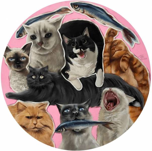 художник Хёртнагль Динара - картина Instacats