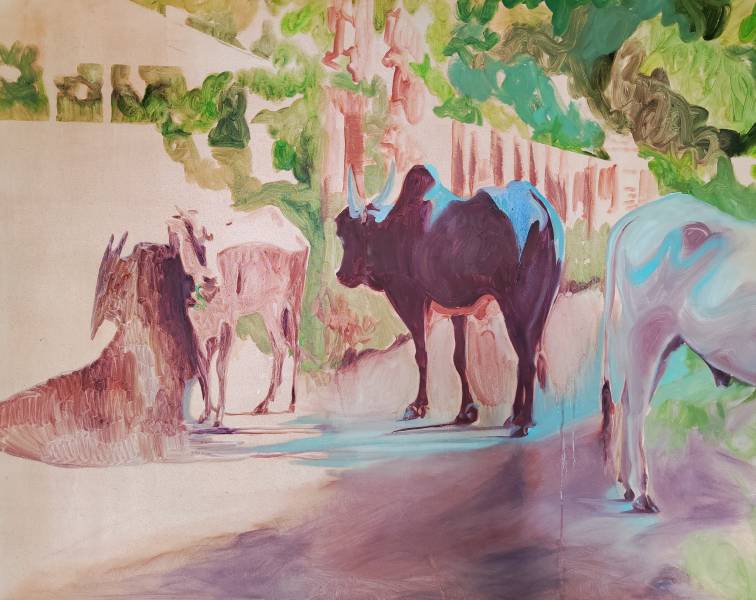 художник Prades Nadya - картина Коровы