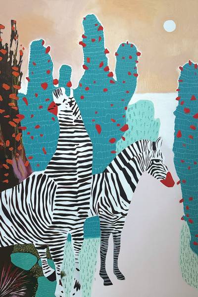 художник Pugacheva Elizaveta - картина Зебры