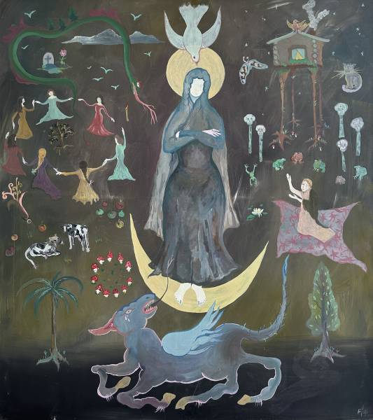 художник Маркова Виктория - картина МАДОННА СМОТРЯЩАЯ, НЕ ИСКУШЕННАЯ ДЪЯВОЛОМ