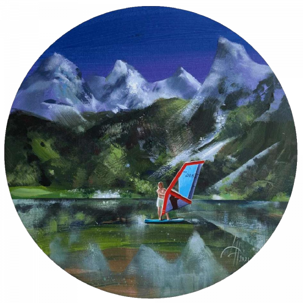 художник Hortnagl Dinara - картина Виндсёрфер